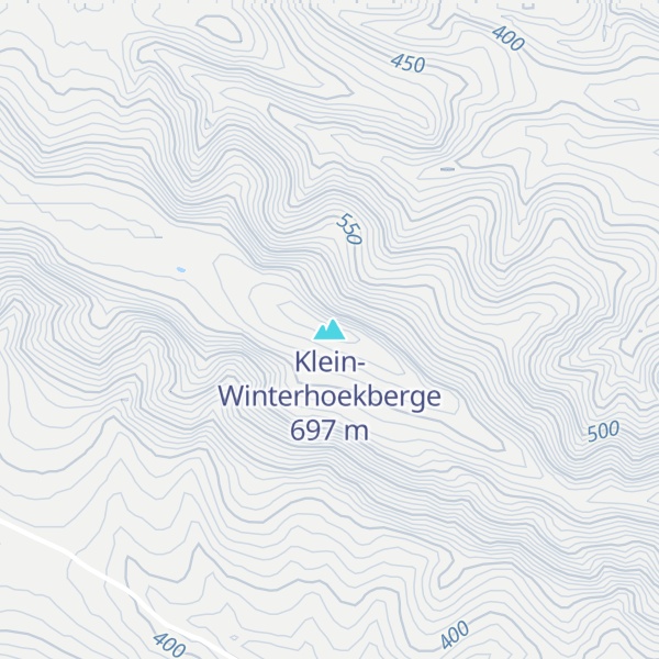 Map of Klein-Winterhoekberge