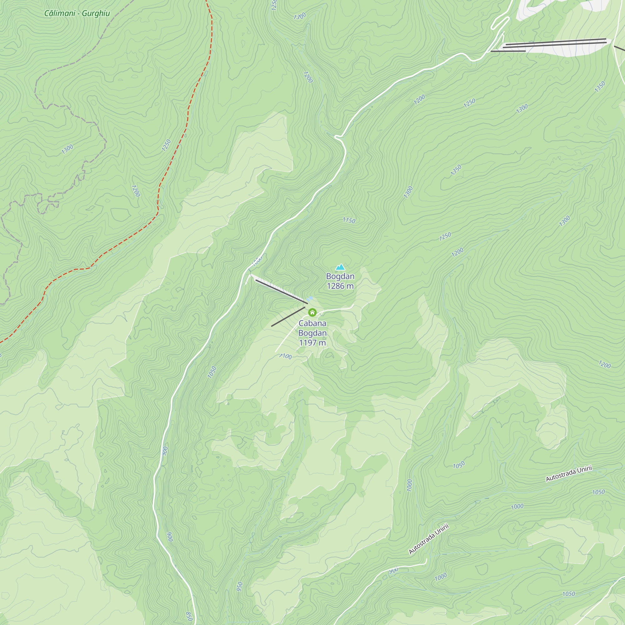 Cabana Bogdan map