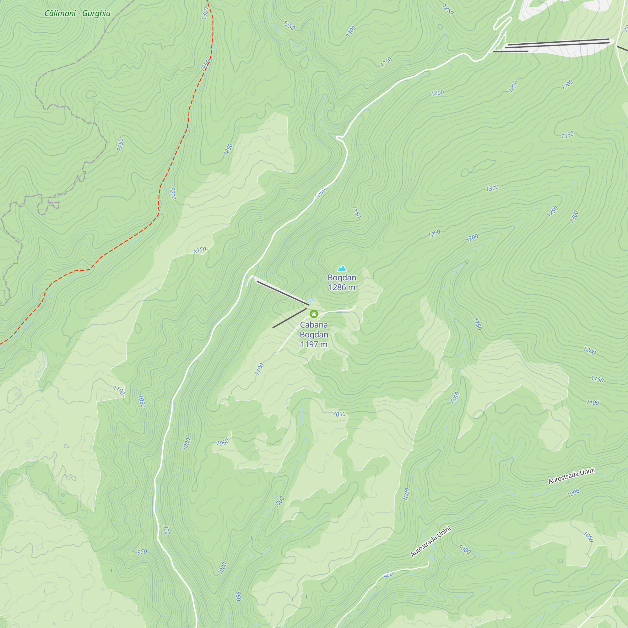 Cabana Bogdan map