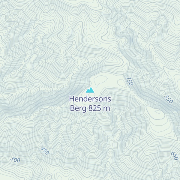 Map of Hendersons Berg
