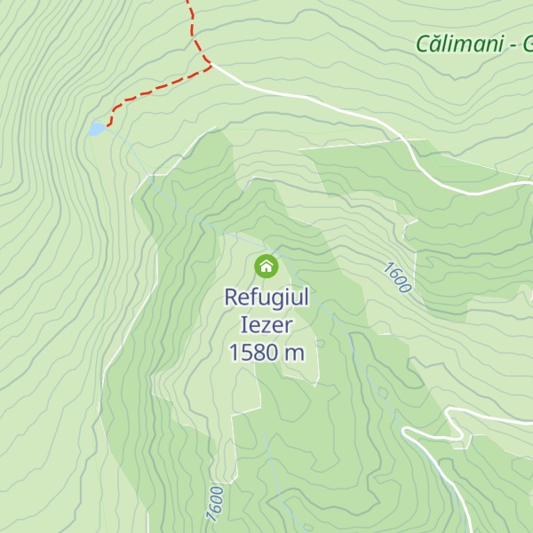 Map of Refugiul Iezer
