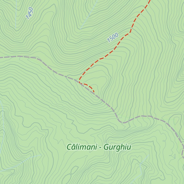 Map of Bătrâna