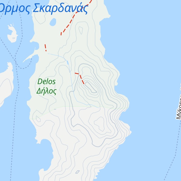 Map of Cynthus