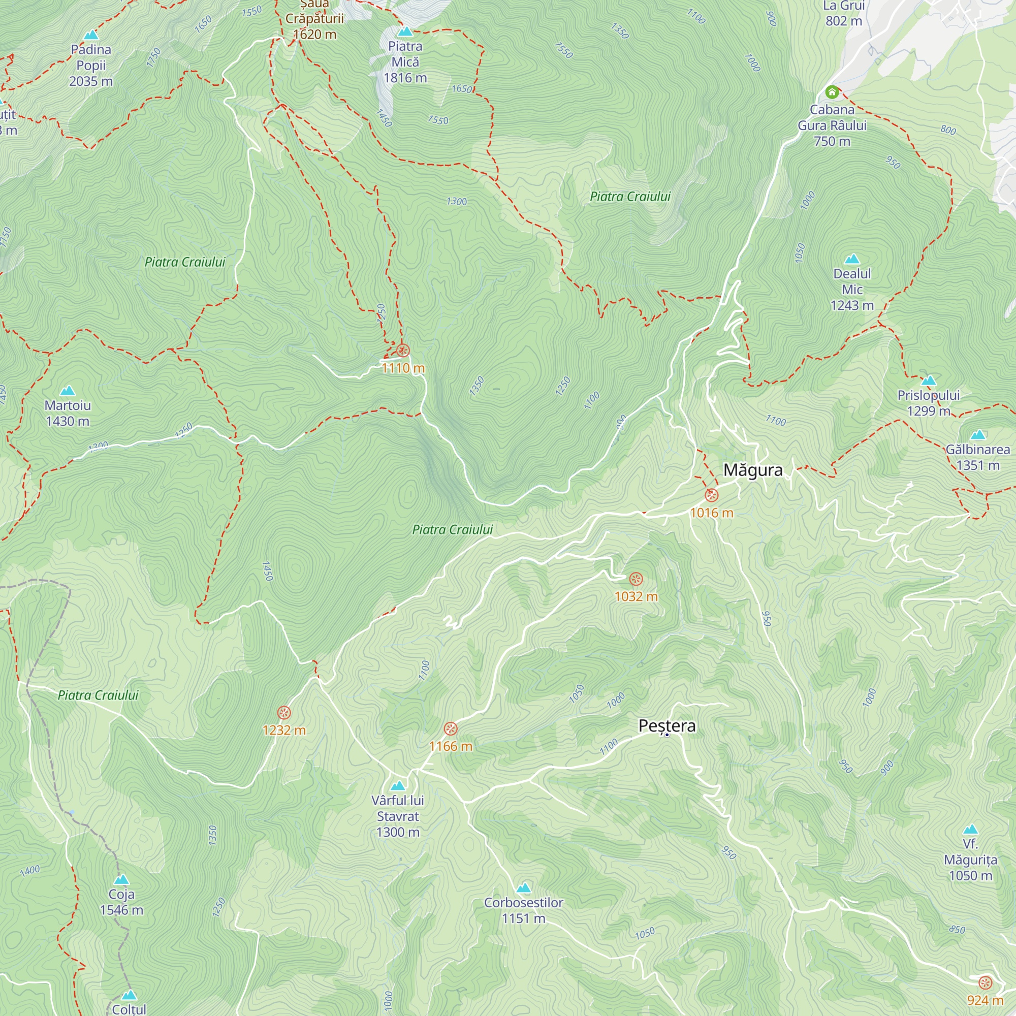 Salvamont Zărnești map