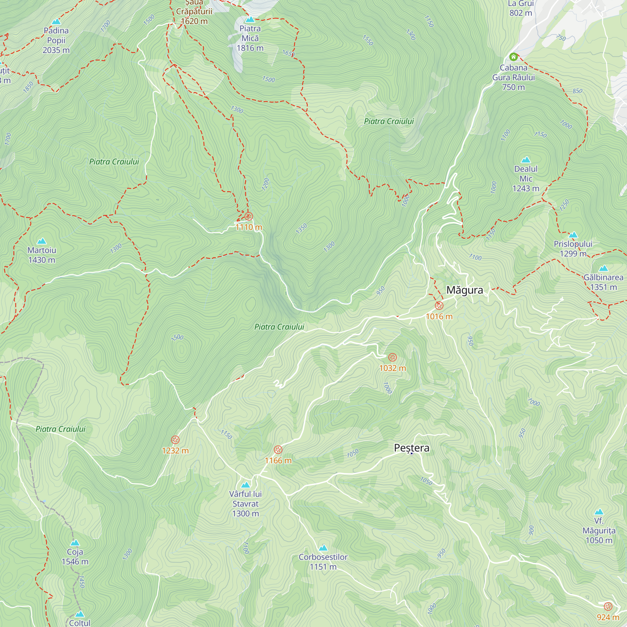 Salvamont Zărnești map