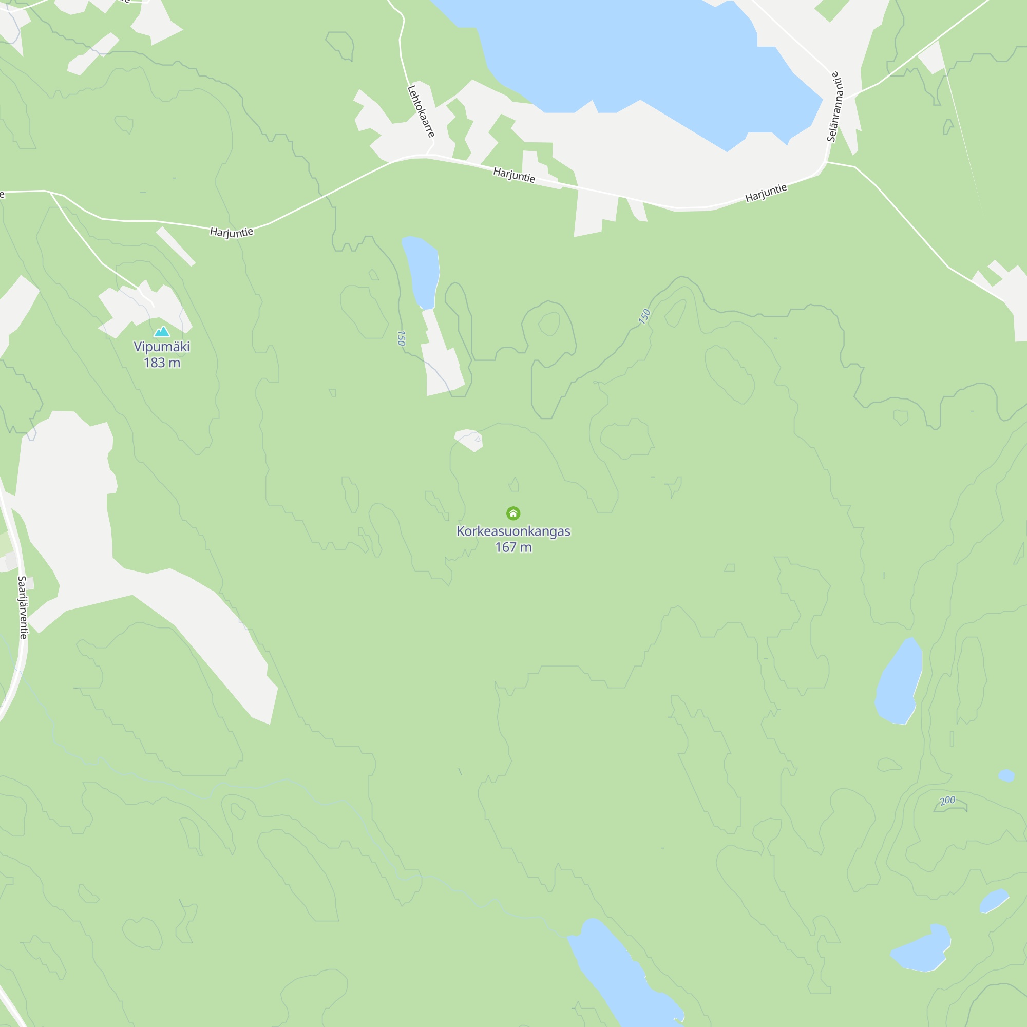 Korkeasuonkangas map