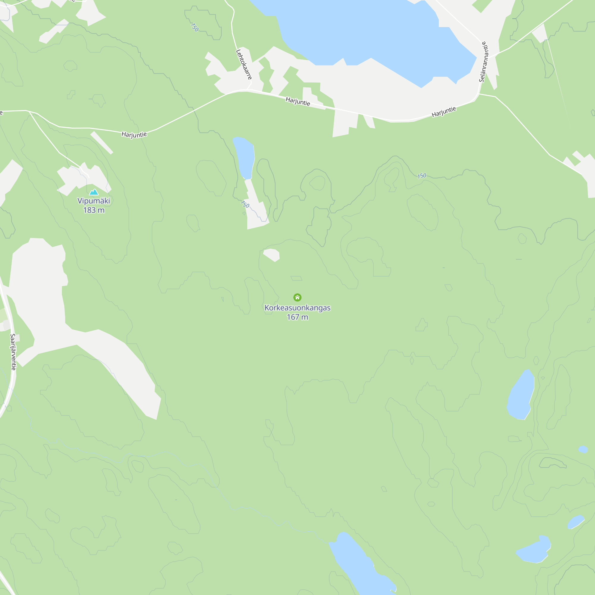 Korkeasuonkangas map