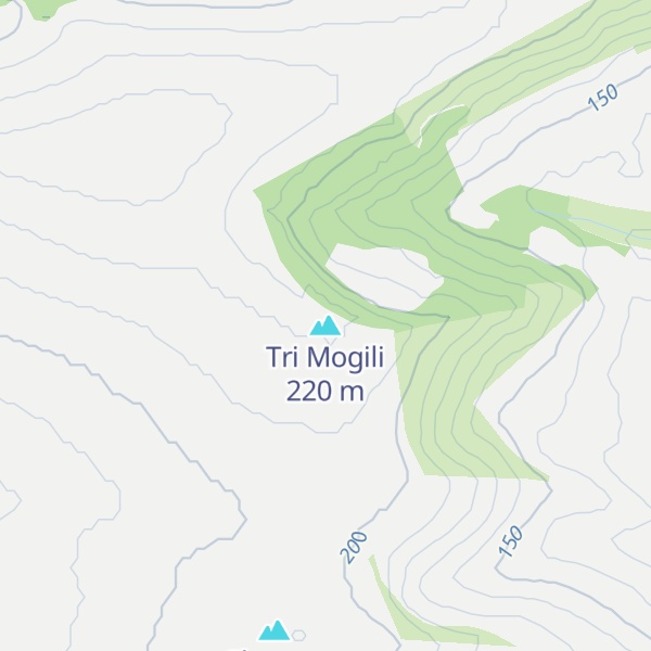 Map of Tri Mogili