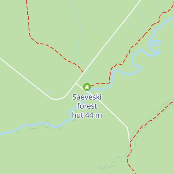 Map of Saeveski forest hut