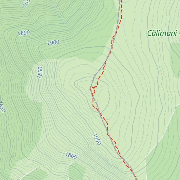 Map of Iezerul Călimanului