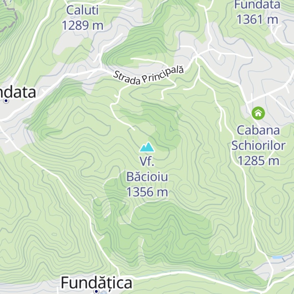 Map of Vf. Băcioiu
