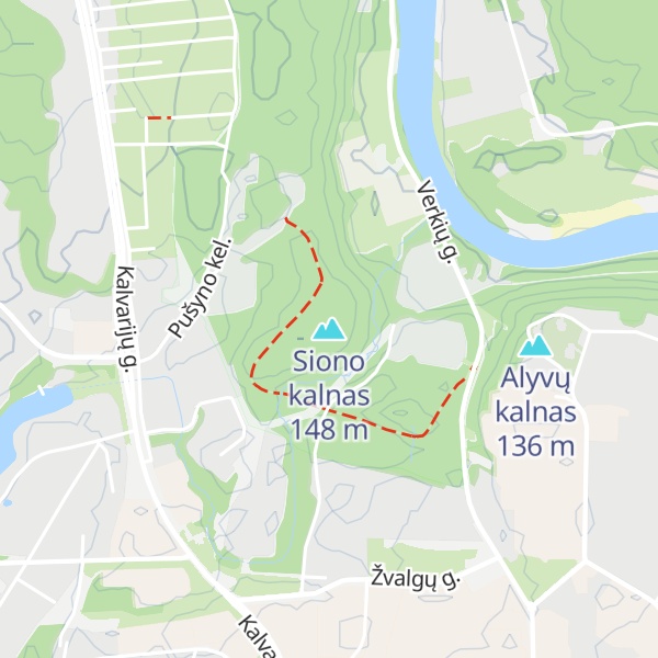 Map of Siono kalnas