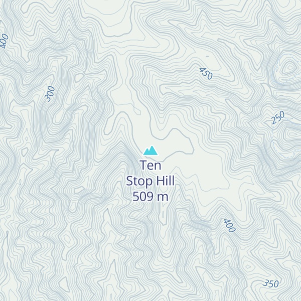 Map of Ten Stop Hill
