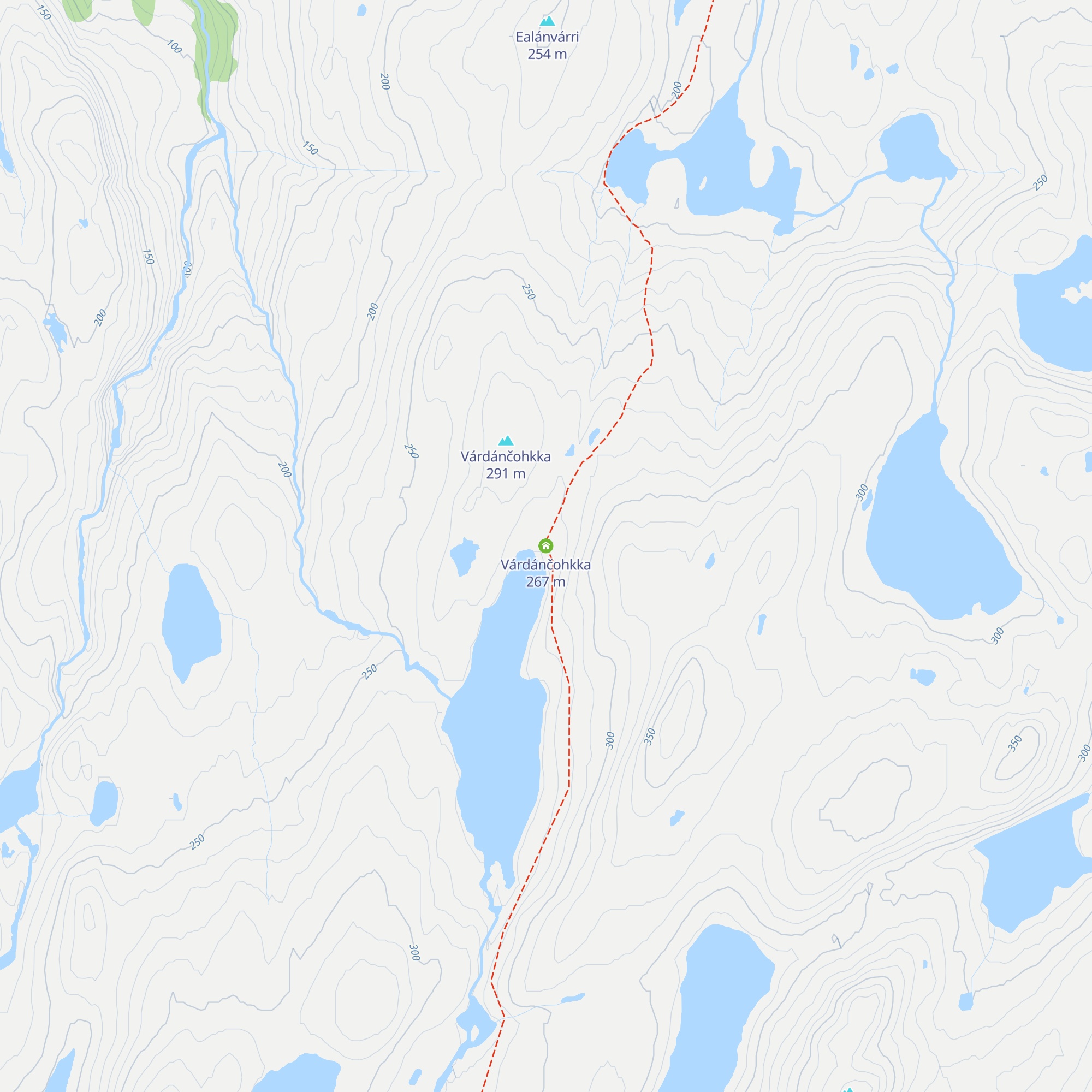 Várdánčohkka map