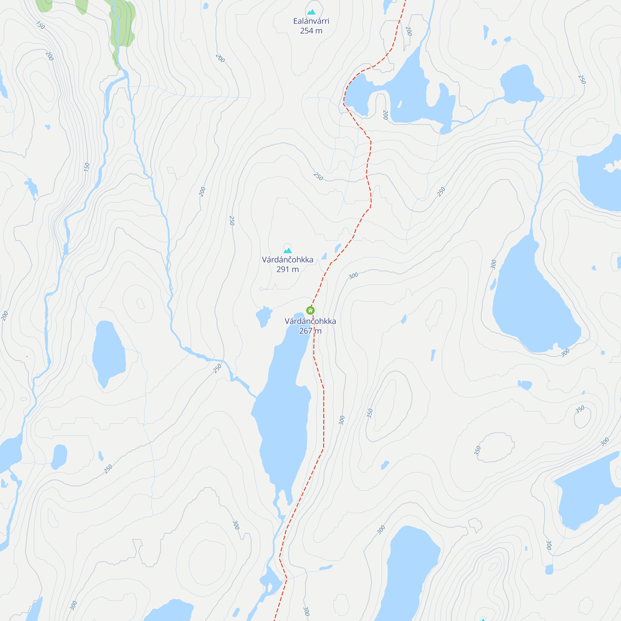 Várdánčohkka map