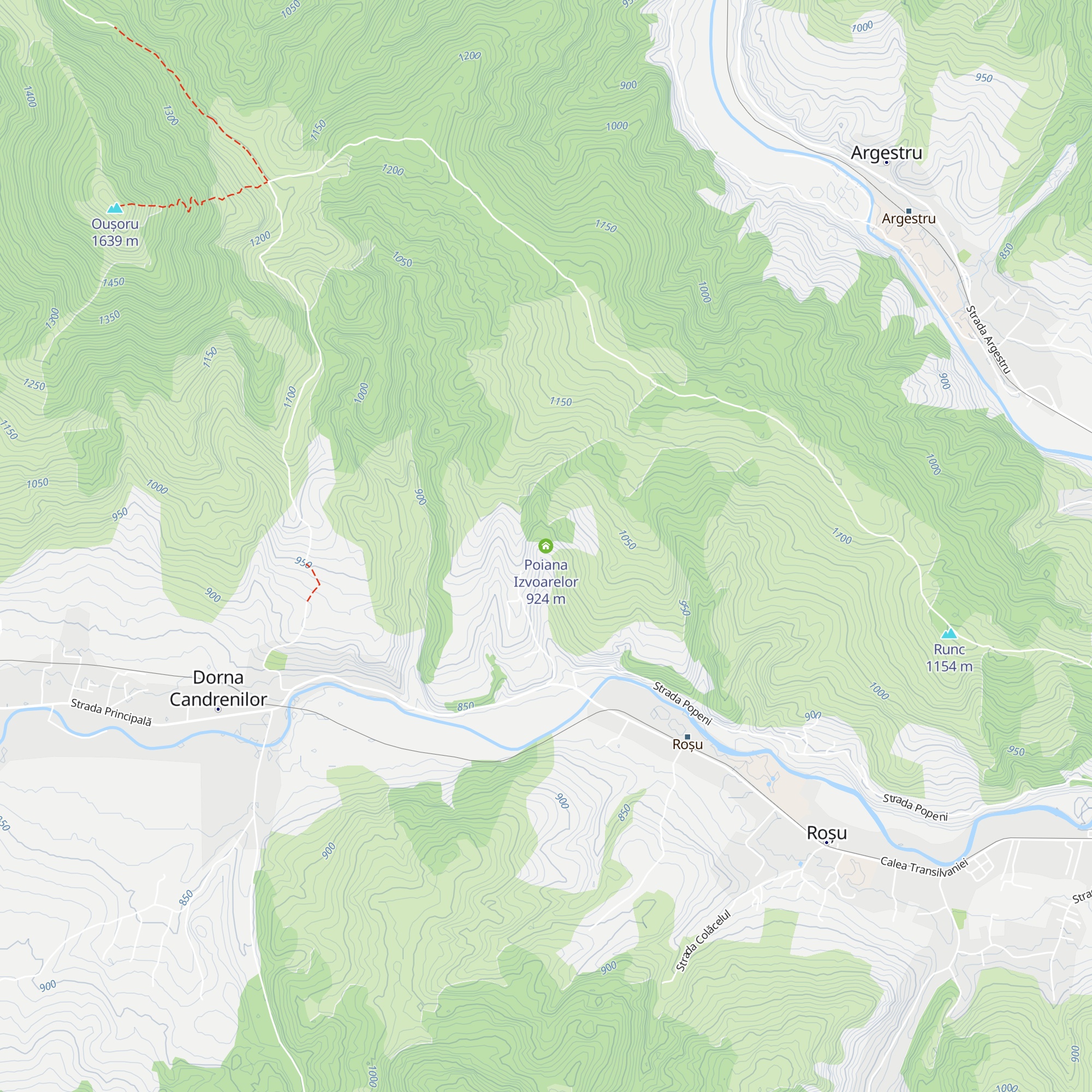Poiana Izvoarelor map