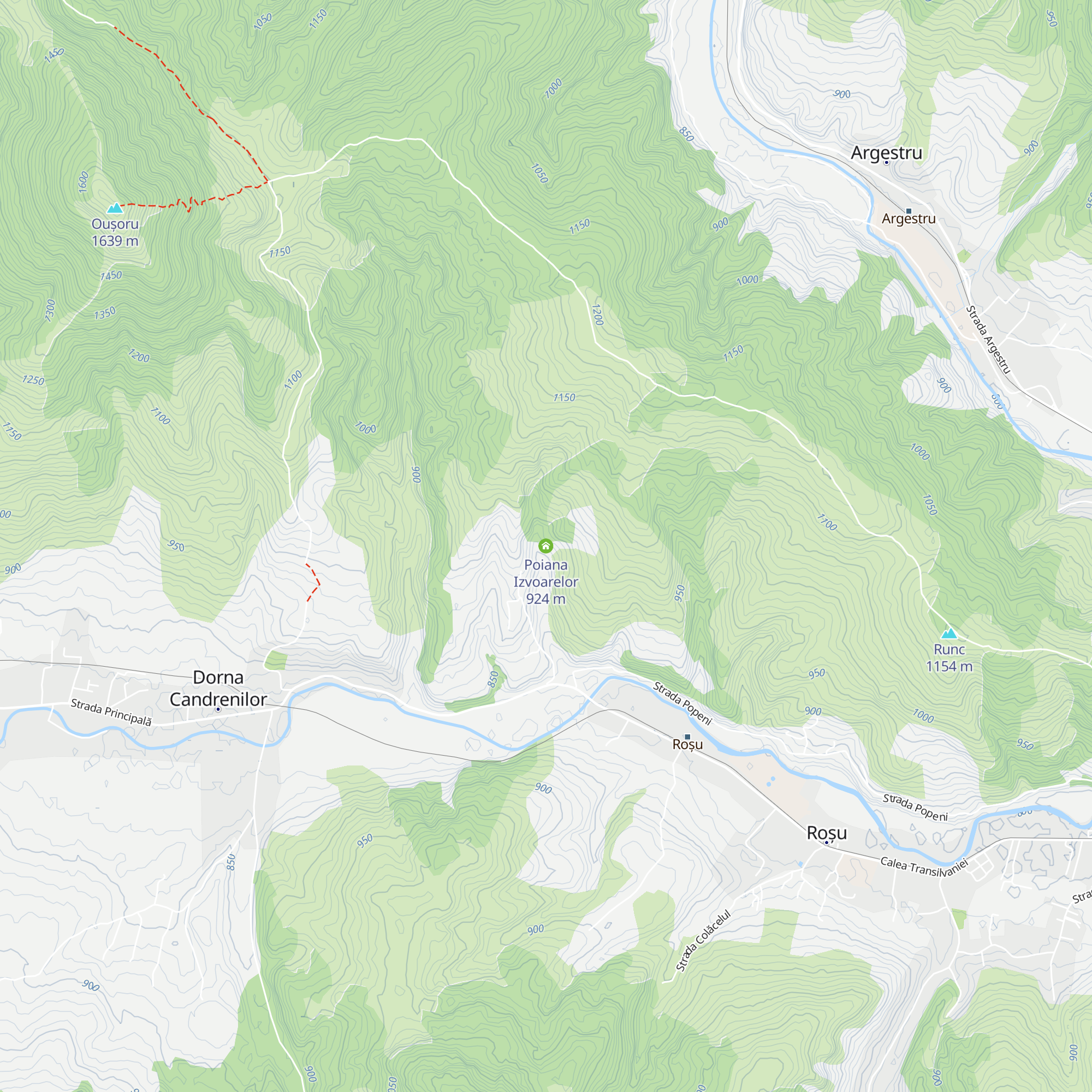 Poiana Izvoarelor map