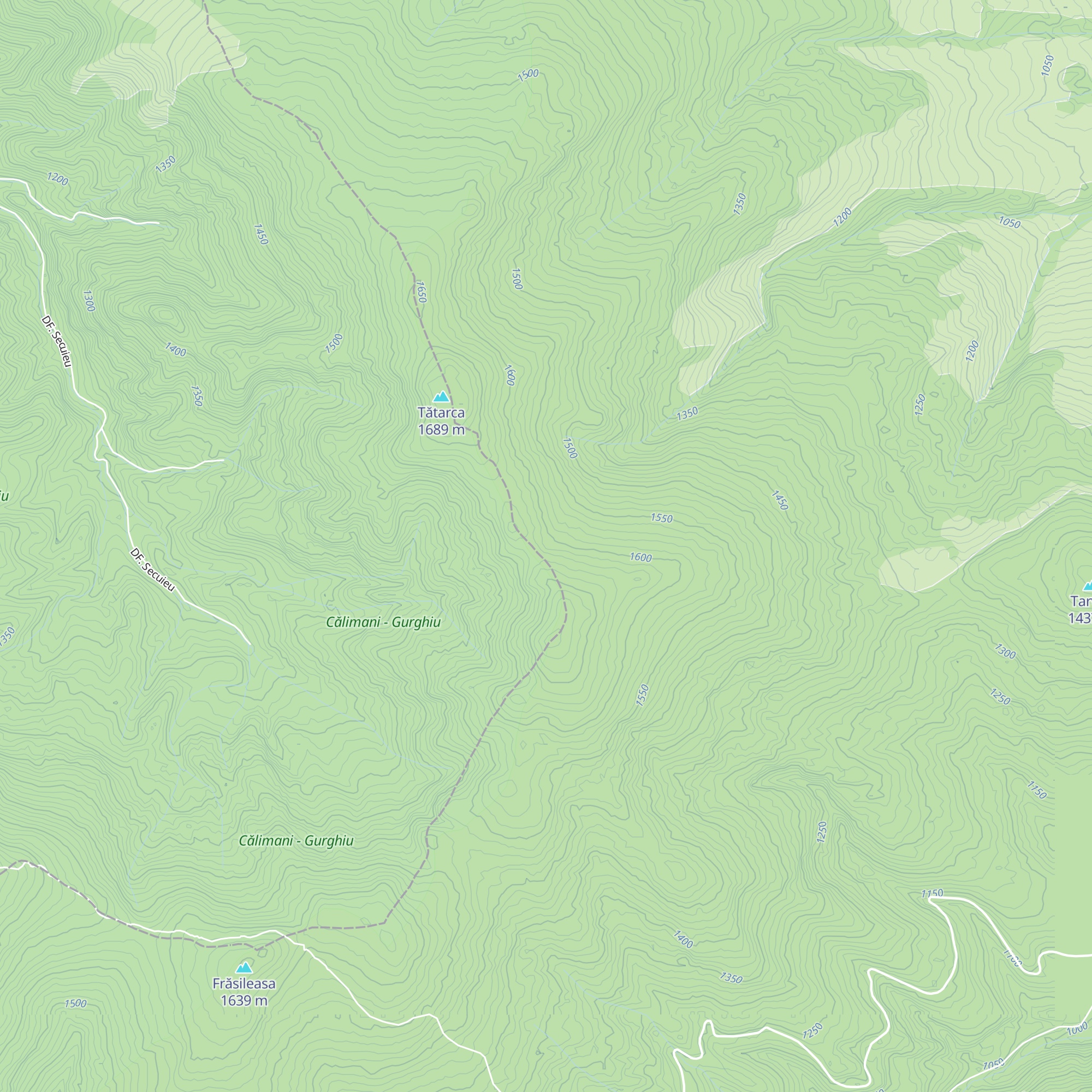 Refugiul Szántóhegy map