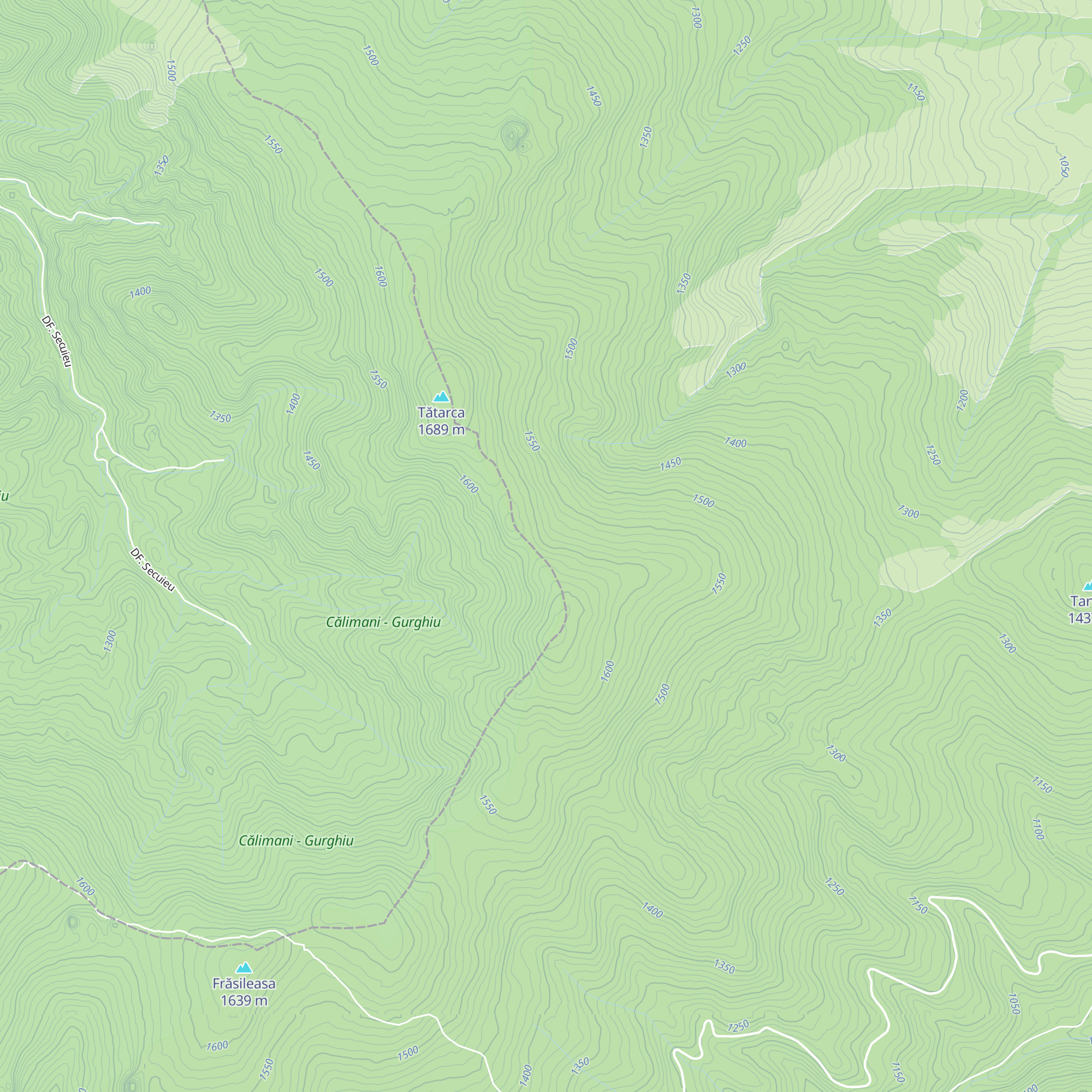 Refugiul Szántóhegy map