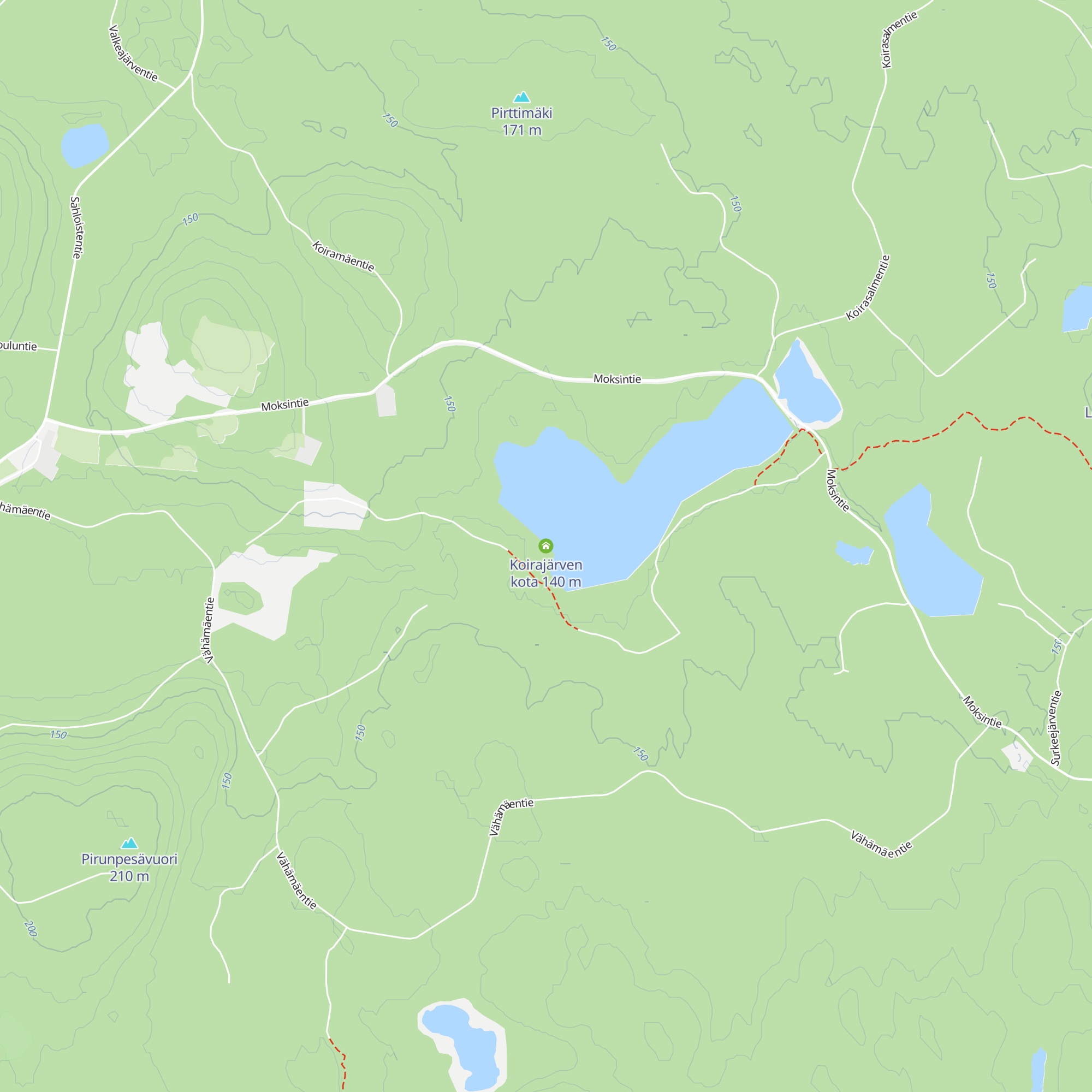 Koirajärven kota map