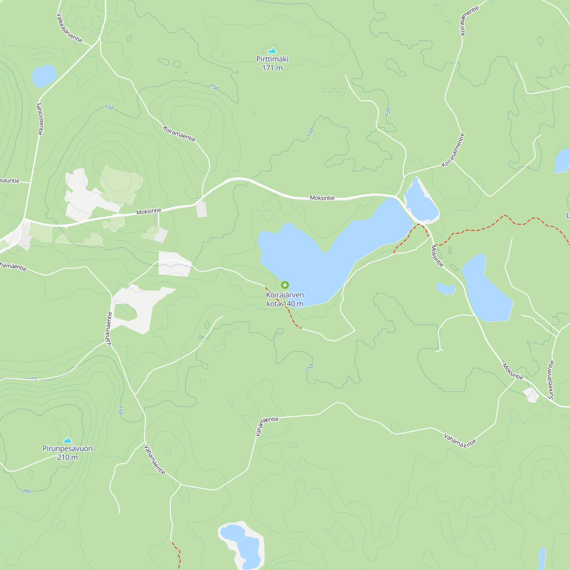 Koirajärven kota map