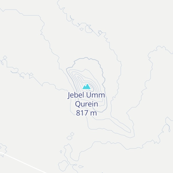 Map of Jebel Umm Qurein