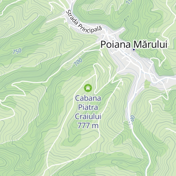 Map of Cabana Piatra Craiului