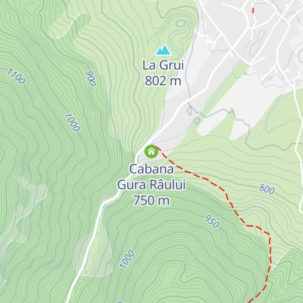 Map of Cabana Gura Râului