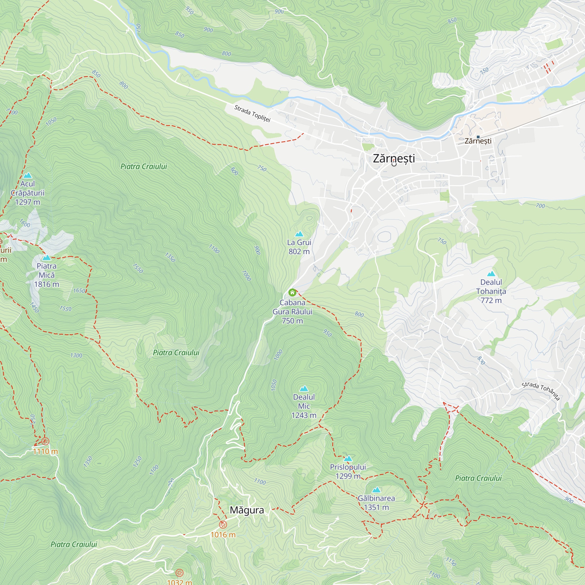 Cabana Gura Râului map