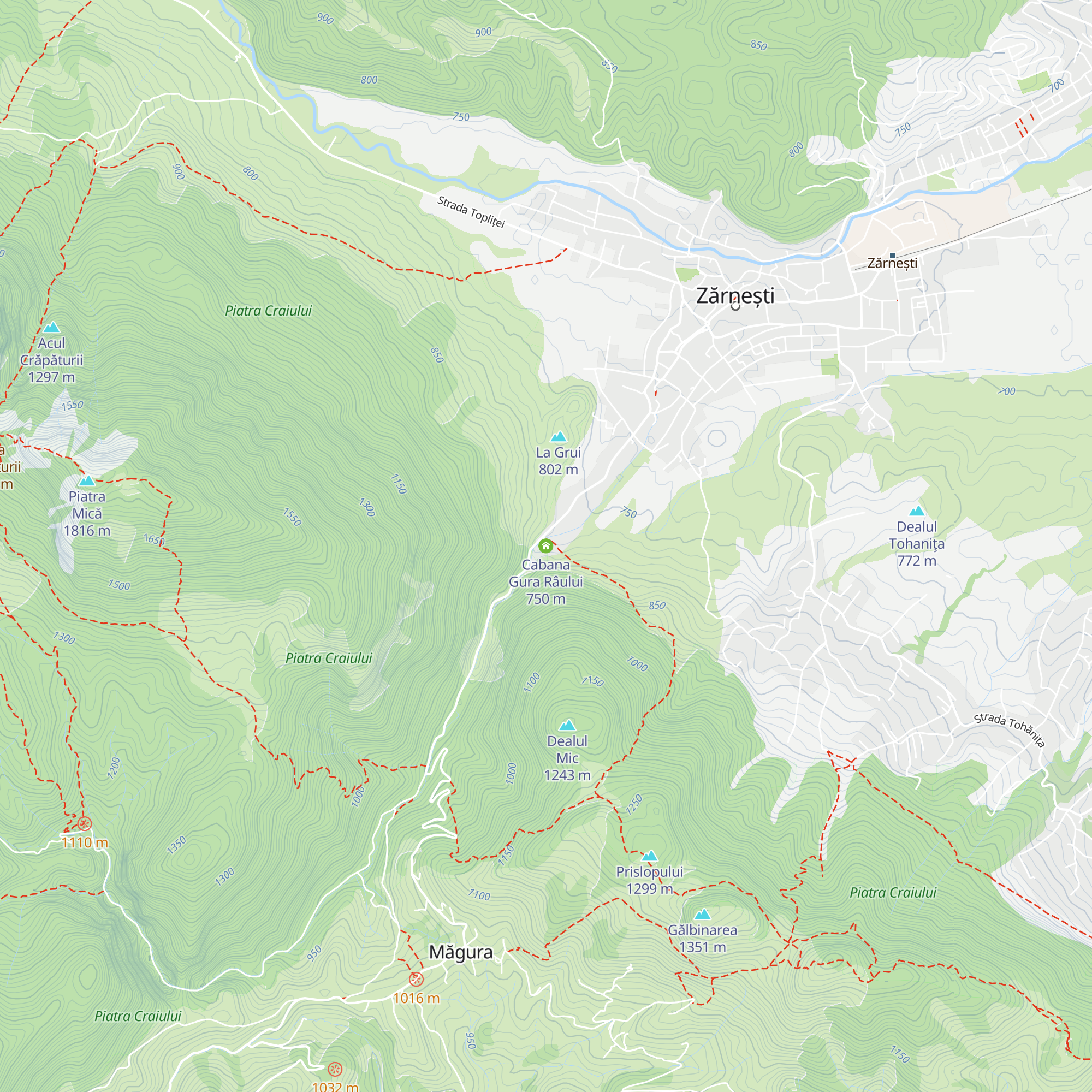 Cabana Gura Râului map