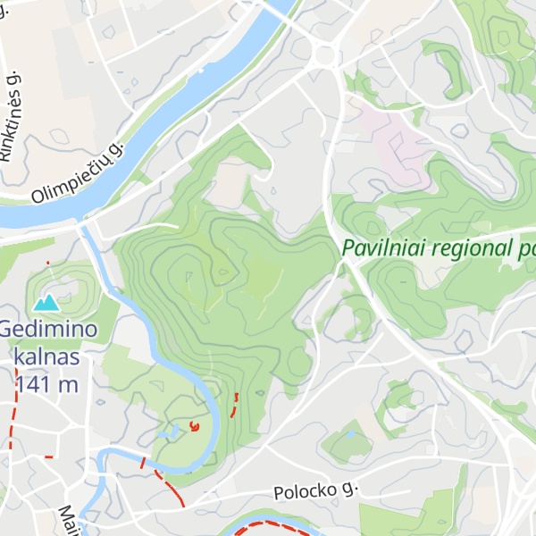 Map of Stalo kalnas
