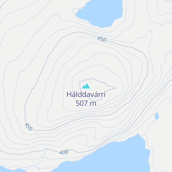 Map of Hálddavárri