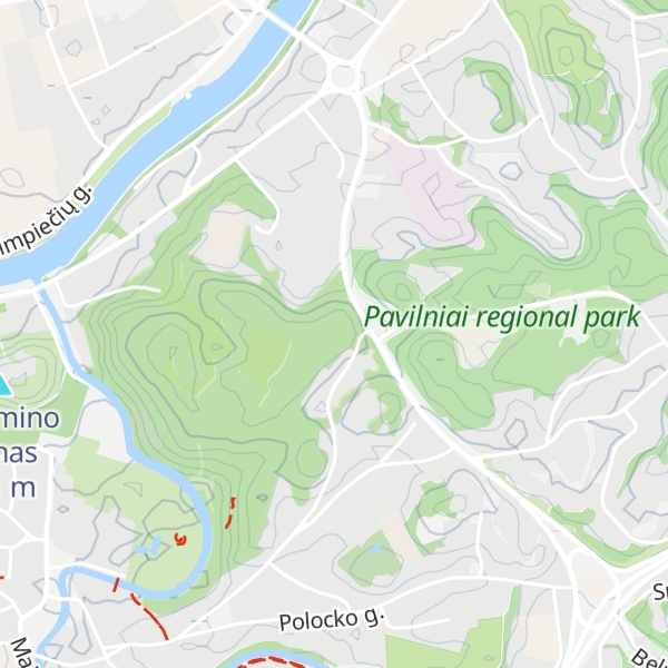 Map of Piliakalnio kalnas