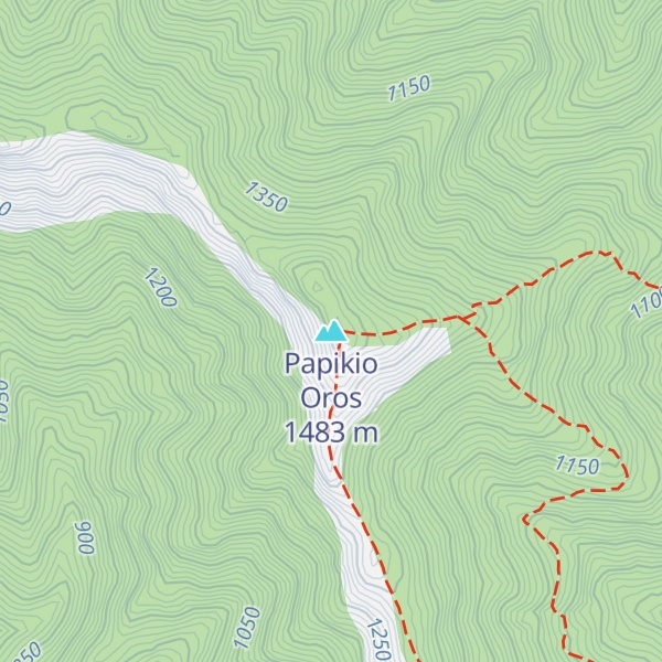 Map of Papikio Oros
