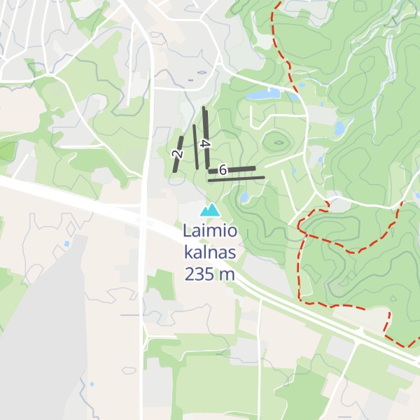 Map of Laimio kalnas