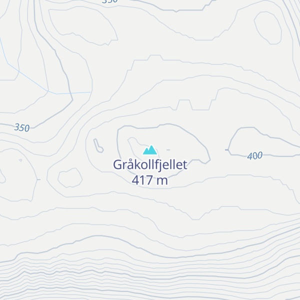 Map of Gråkollfjellet
