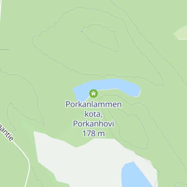 Map of Porkanlammen kota, Porkanhovi