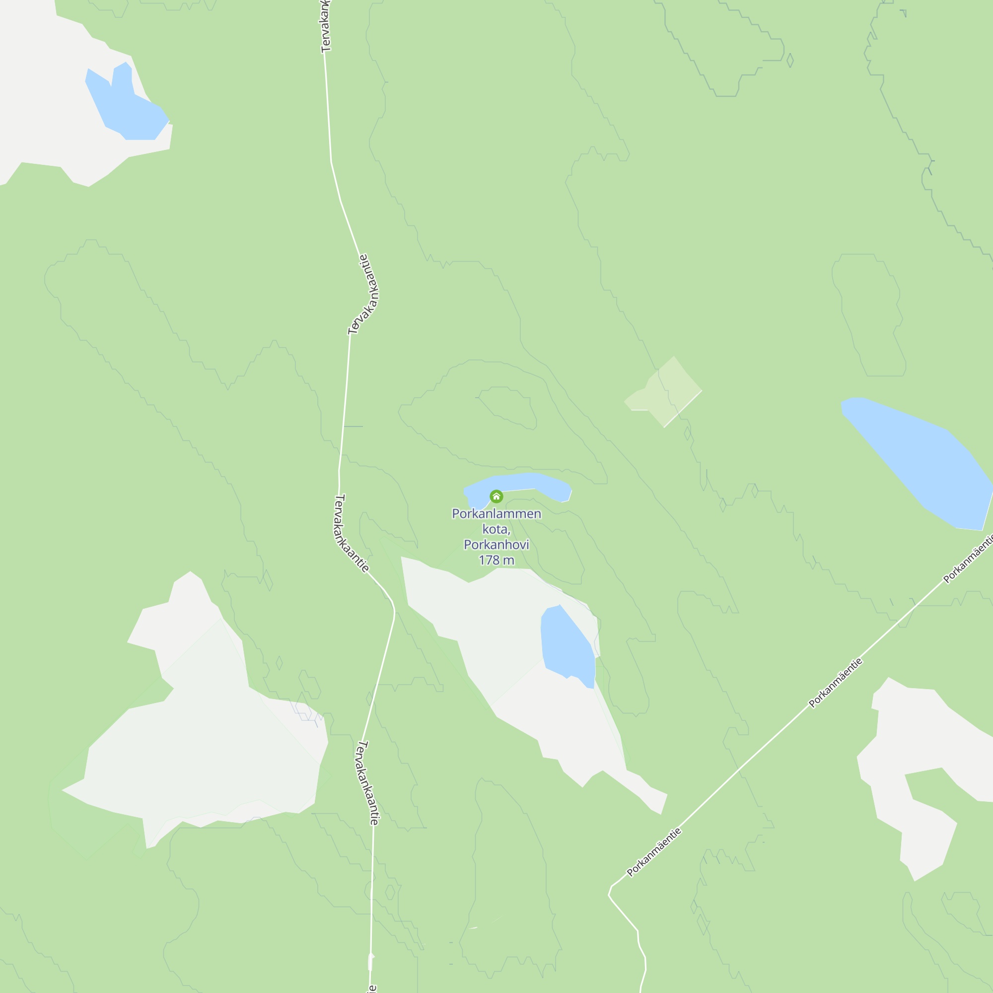 Porkanlammen kota, Porkanhovi map