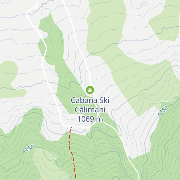 Map of Cabana Ski Călimani