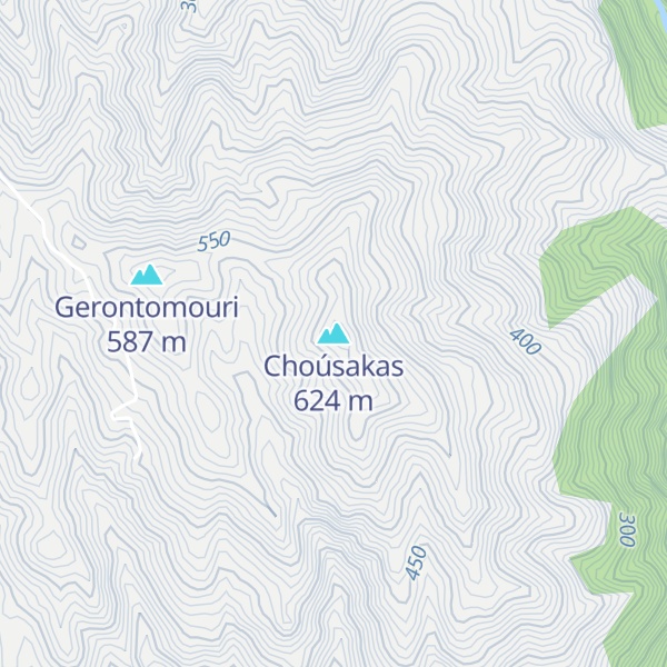 Map of Choúsakas