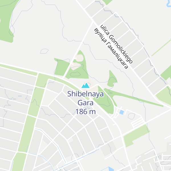 Map of Shibelnaya Gara