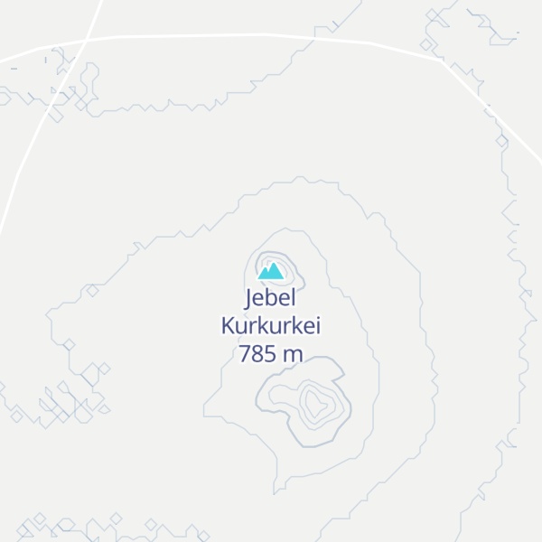 Map of Jebel Kurkurkei