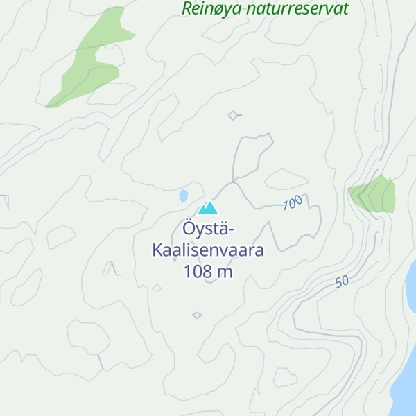 Map of Öystä-Kaalisenvaara