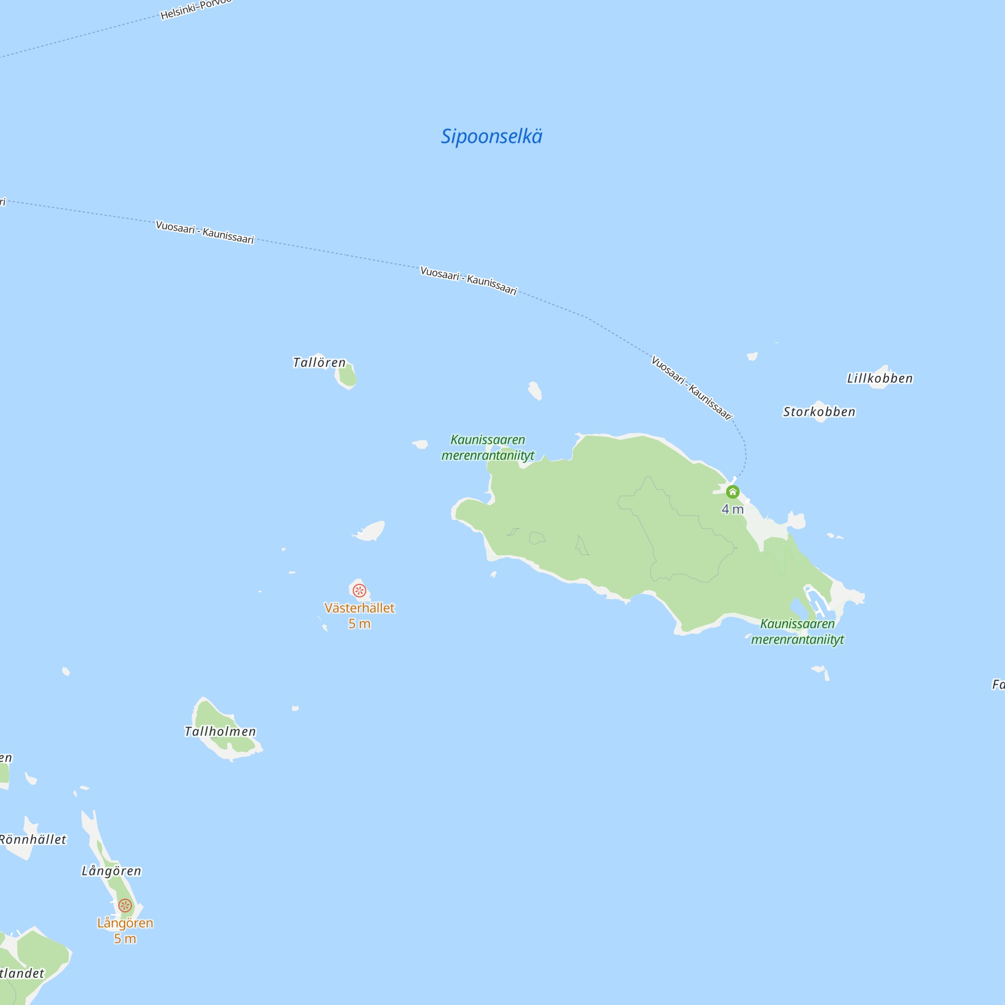 Sataman mökki map