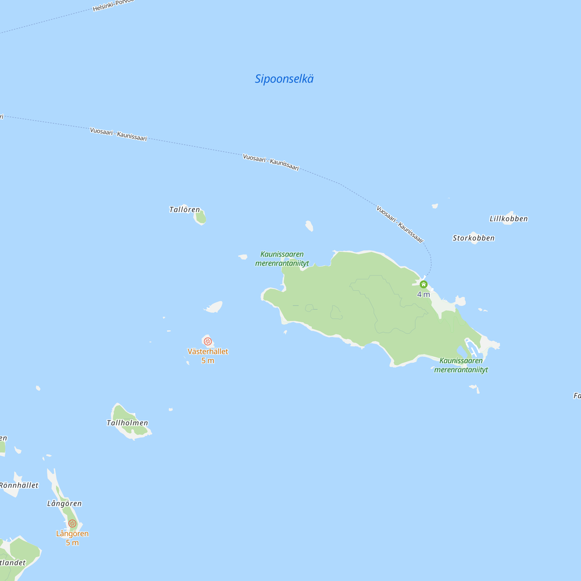 Sataman mökki map