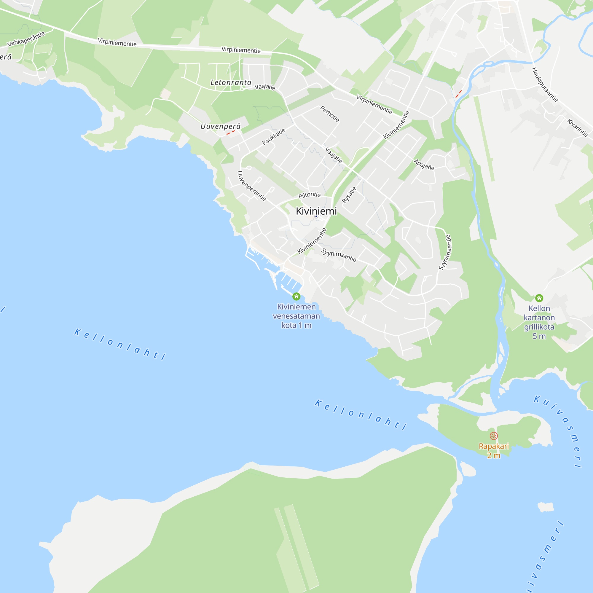 Kiviniemen venesataman kota map