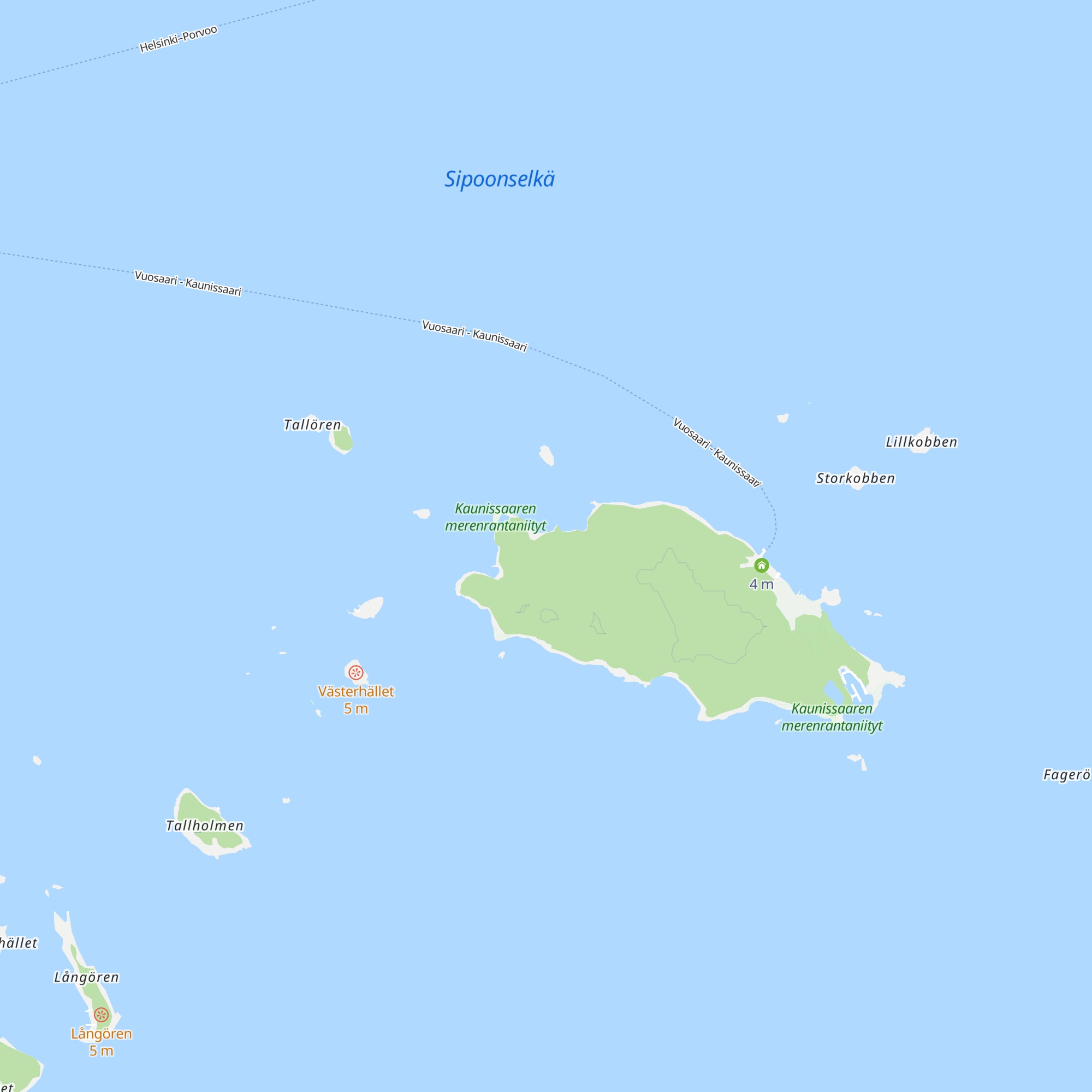 Roopen mökki map