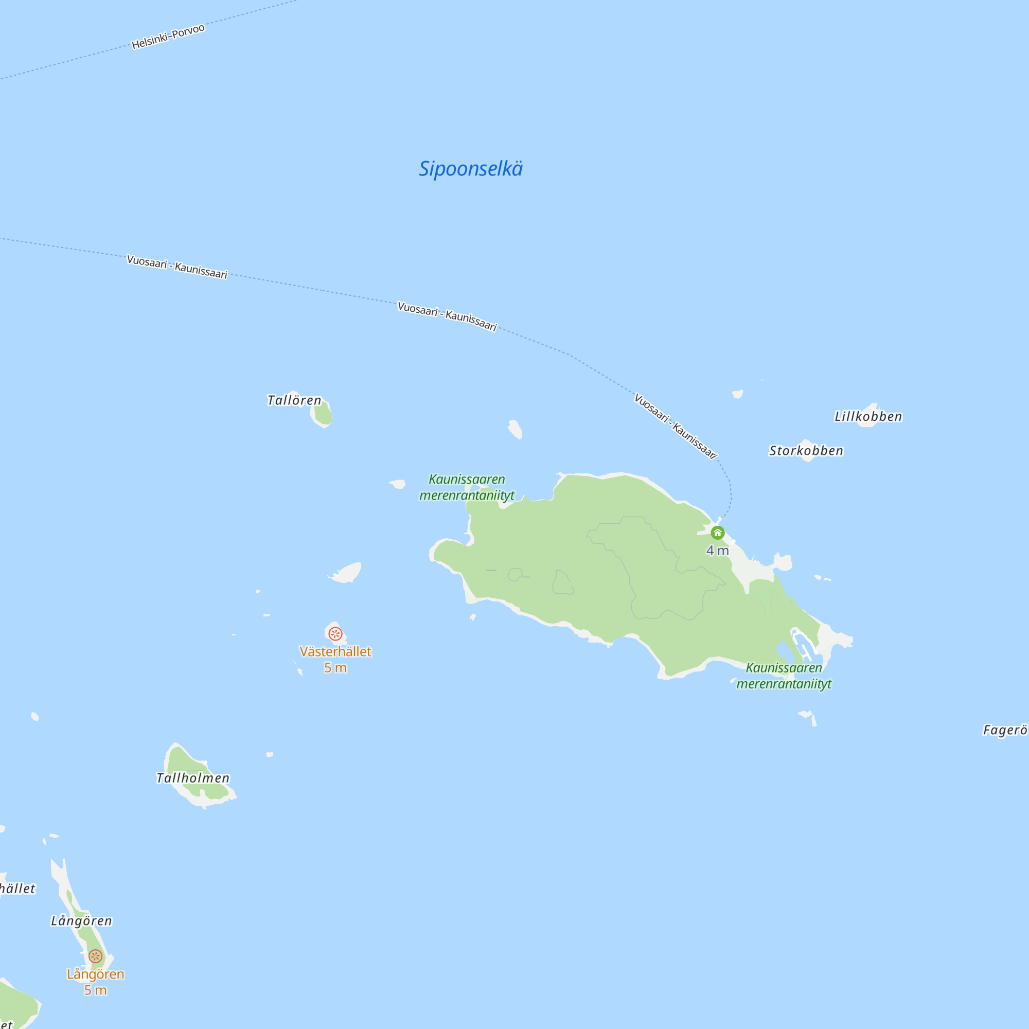 Roopen mökki map