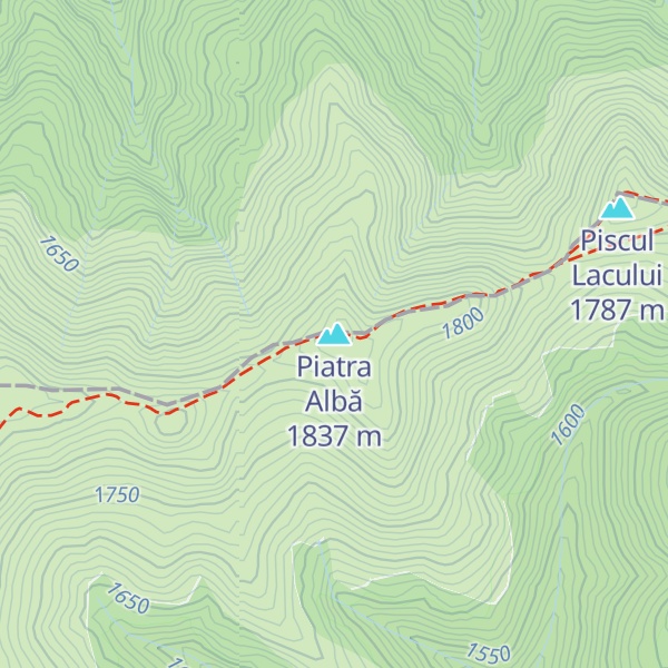 Map of Piatra Albă
