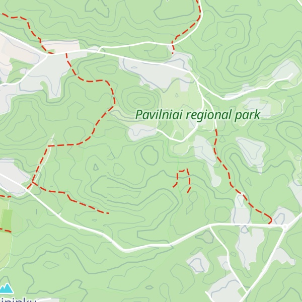 Map of Iškartų kalnas